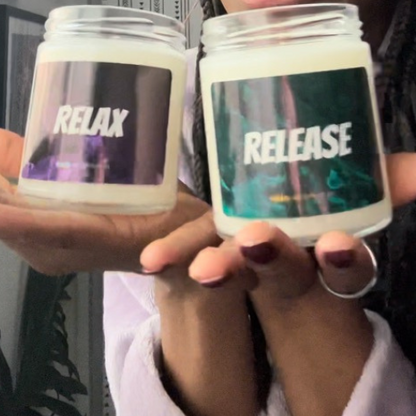 RELAX AND RELEASE - 2 FOR 1 CANDLES